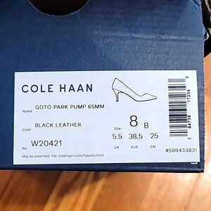 Cole Haan Size 8 Black Heels
